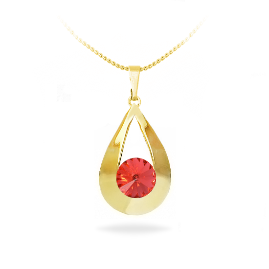 

Кулон c цепочкой KOBI LOREN со Swarovski модели 7730-1318-15-35