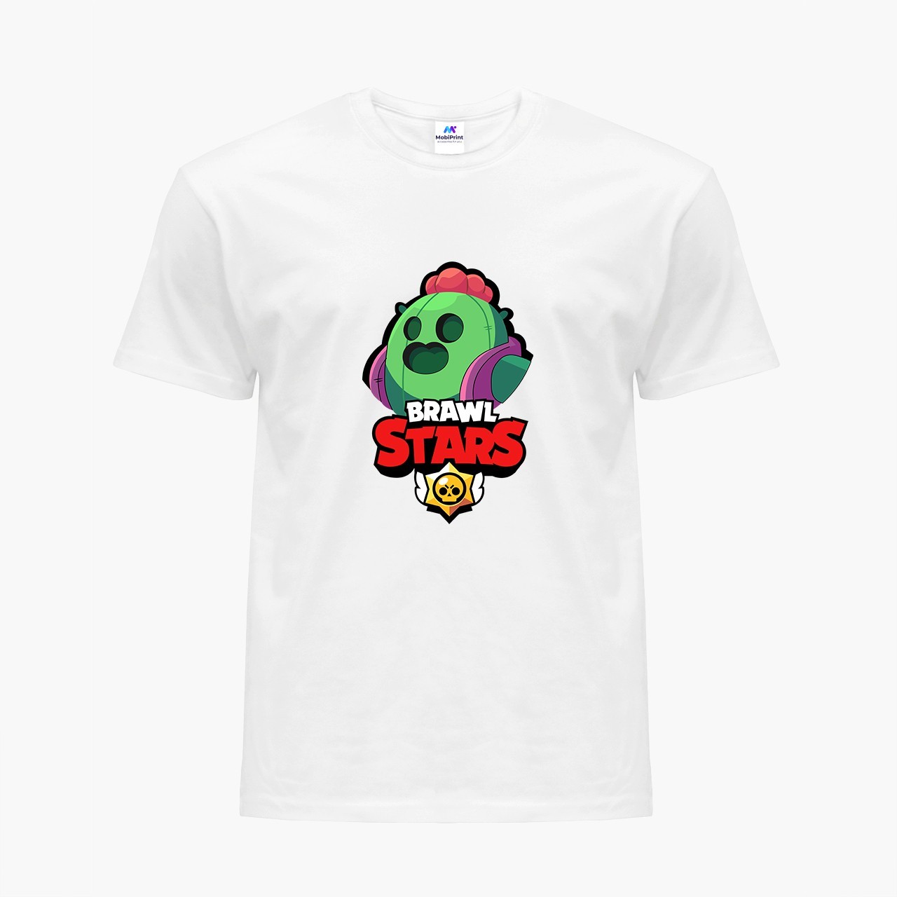 

Детская футболка Бравл Старс (Brawl stars) (9224-1030) 122-128 см Хлопок Белый