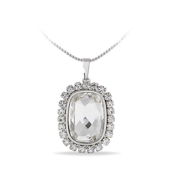 

Кулон c цепочкой KOBI FABIA со Swarovski 10x15 мм модели 7430-3105-02-32