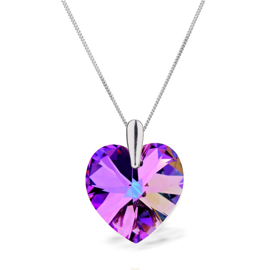 

Кулон c цепочкой KOBI Heart со Swarovski 18 мм модели 7430-9241-36