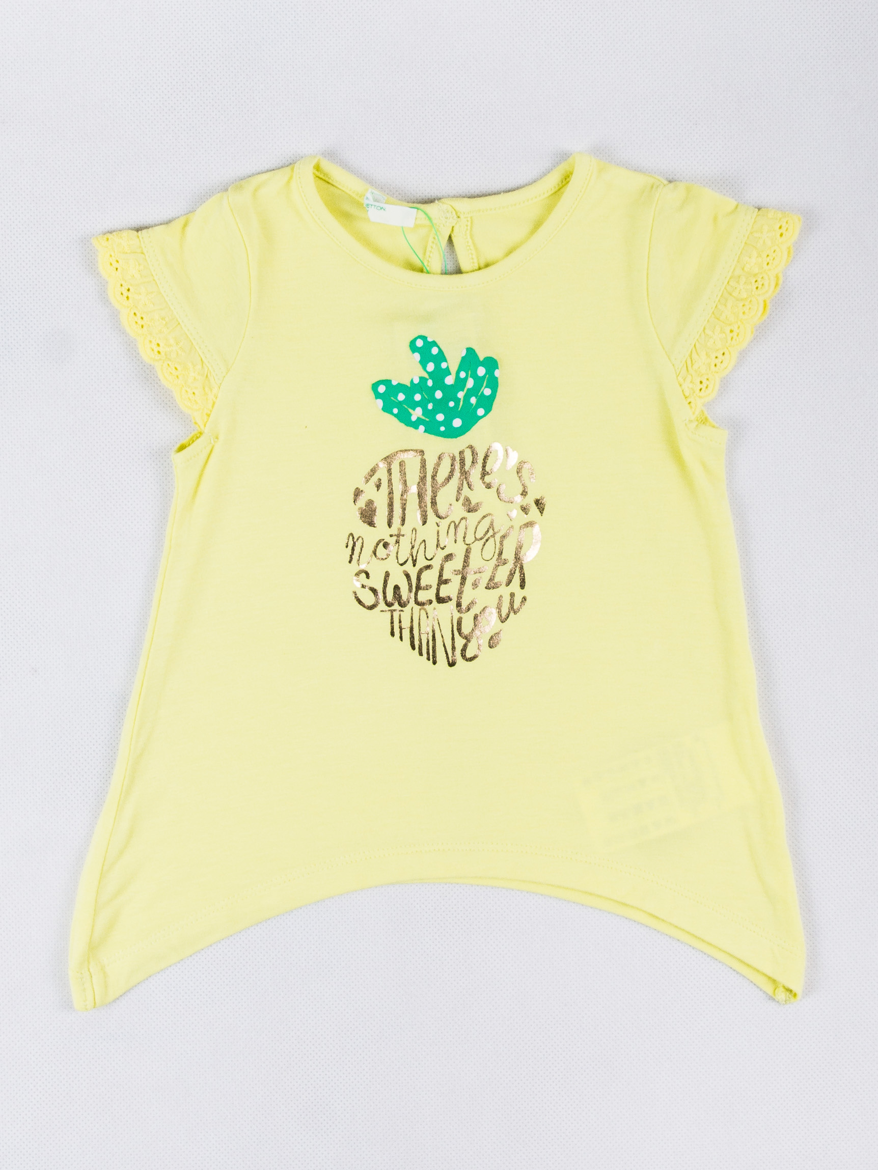 

Футболка Benetton BV-30519-91  cm Желтый, Футболка Benetton BV-30519-91 62 cm Желтый