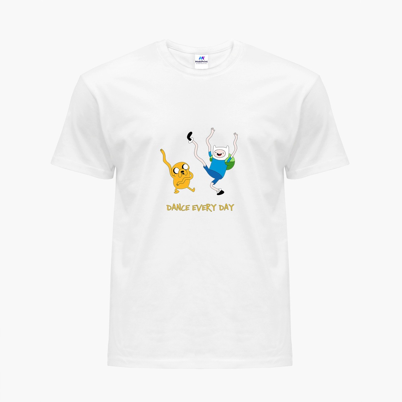 

Детская футболка Время Приключений Финн и Джейк пес (Adventure Time Finn & Jake the dog) (9224-1580) 122-128 см Хлопок Белый