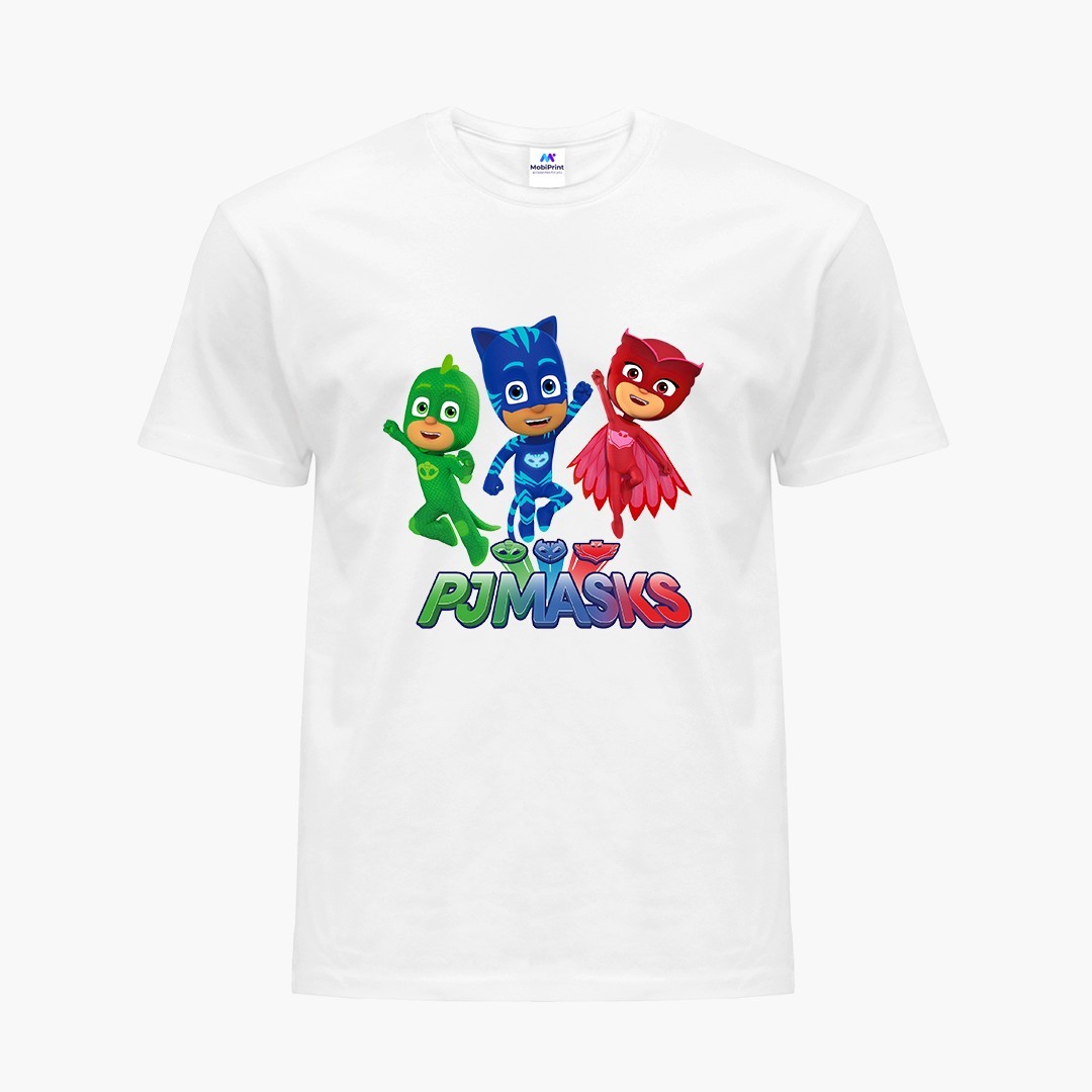 

Детская футболка Герои в масках (PJ Masks) (9224-1612) 158-164 см Хлопок Белый