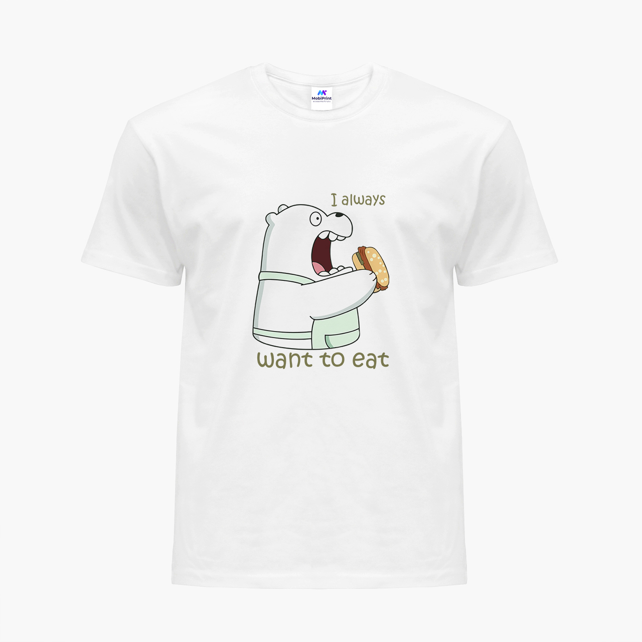 

Детская футболка Вся правда о медведях (We Bare Bears) (9224-2908) 134-140 см Хлопок Белый