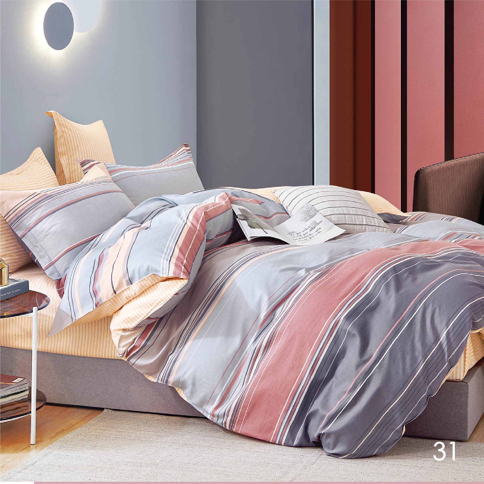 

Комплект постельного белья Isleep двуспальный Сатин Twill 31
