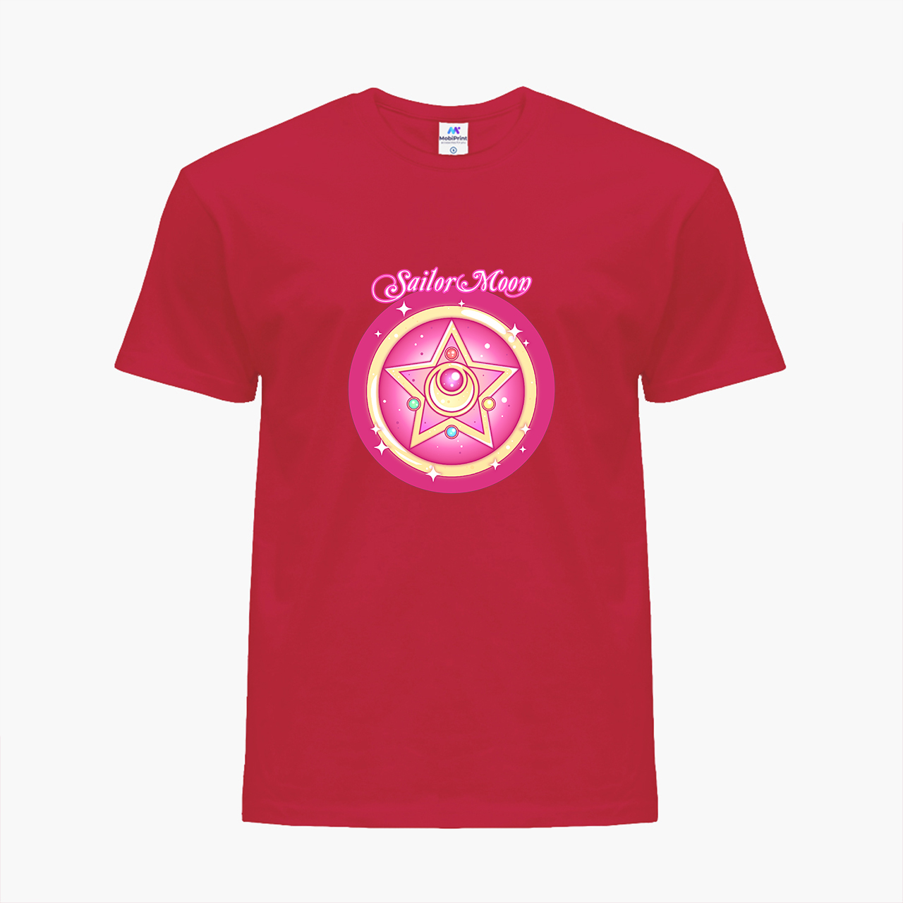 

Детская футболка для девочек Сейлор Мун (Sailor Moon) (25186-2918-2) 104-110 см Хлопок Красный