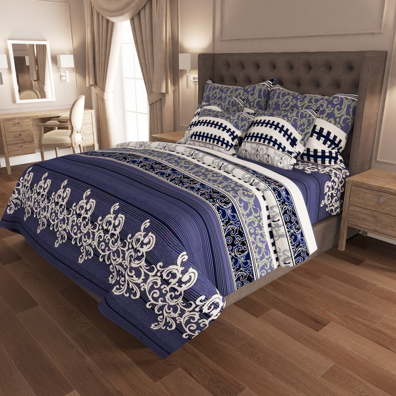 

Постельное белье двуспальное 180*220 ранфорс Sleep Well