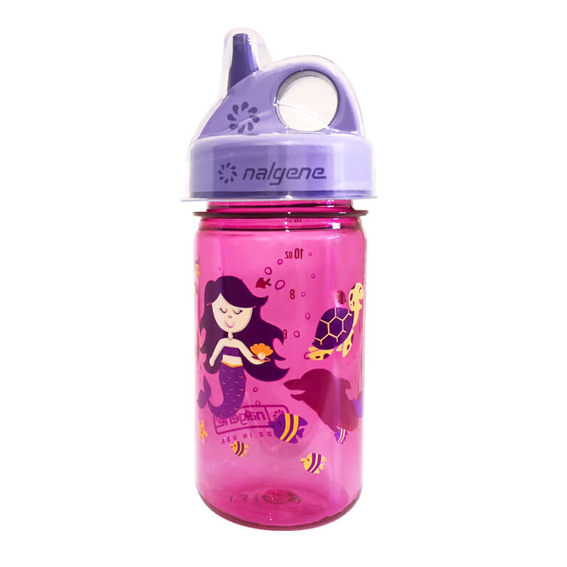 

Бутылка для воды Nalgene Kids Grip-N-Gulp Graphic Bottle 0.35L Pink w/Purple Mermaid 350 мл (NLG 2182-2812)