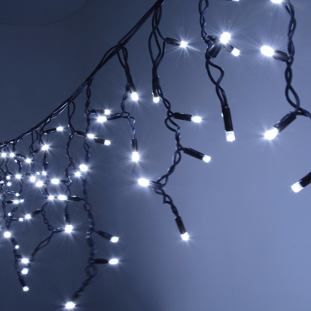 

Гирлянда бахрома уличная, 100Led, 3м х 0.5м,Холодный белый ,от сети 220 Вольт. арт: 1001028
