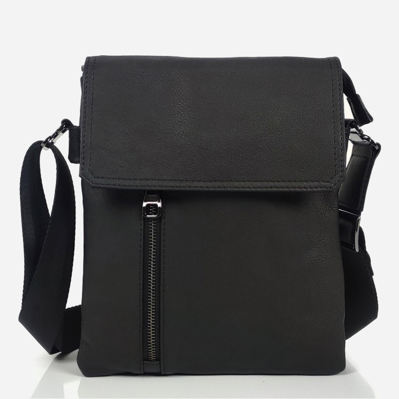 

Мужская сумка кожаная Tiding Bag S-JMD10-6038A Черная