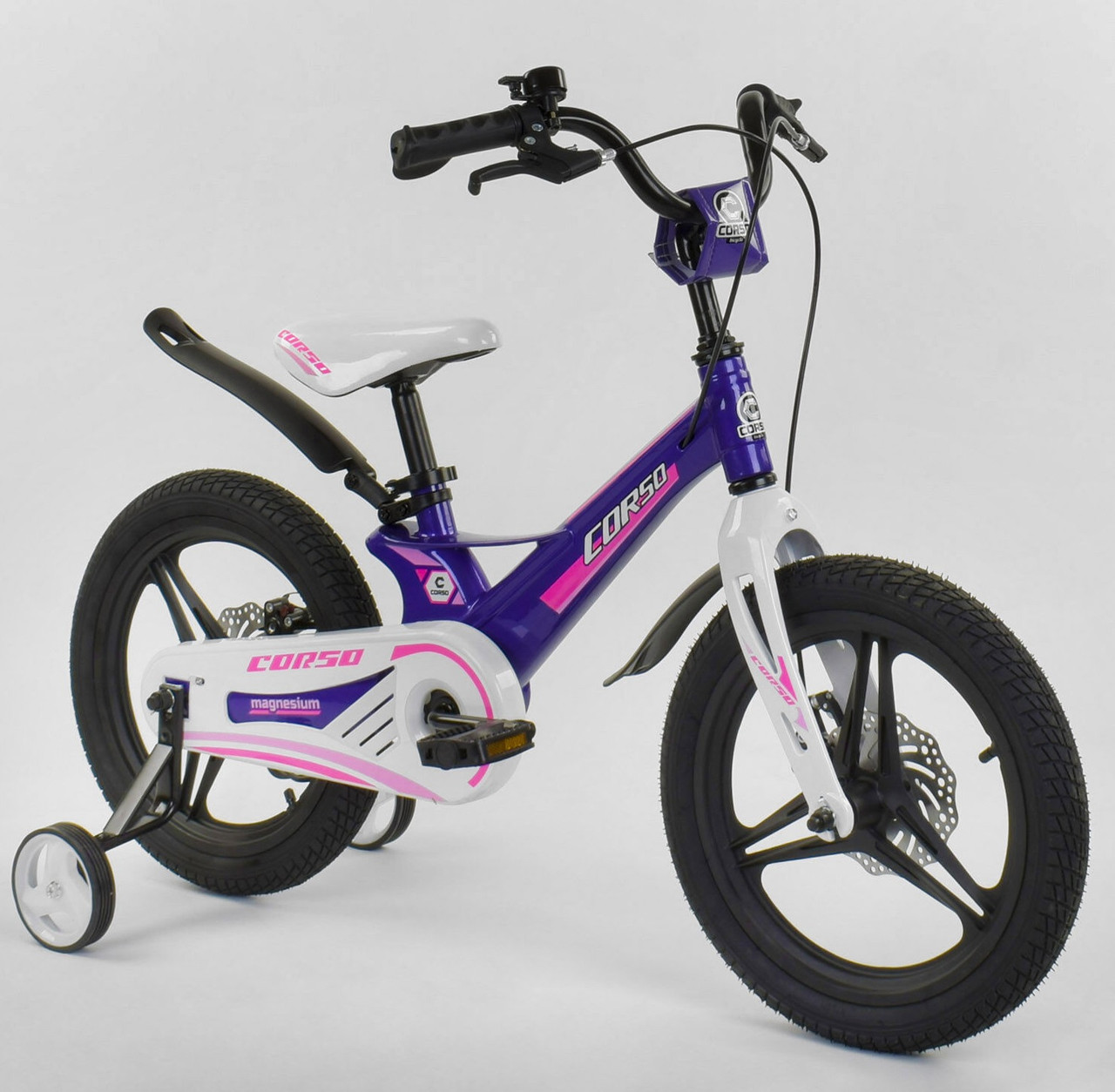 

Велосипед двухколёсный CORSO 16" фиолетовый CORSO MG-94775
