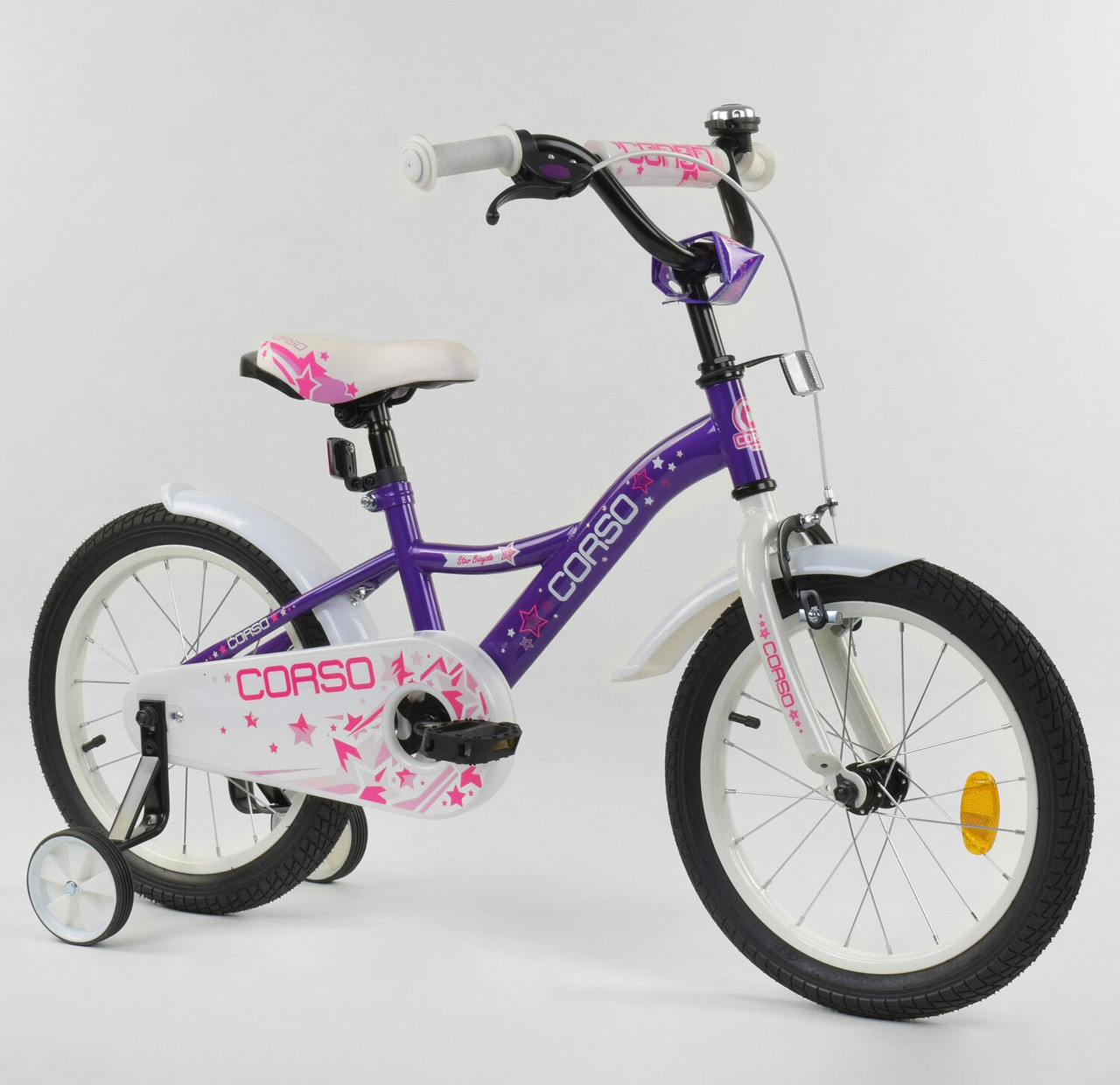

Велосипед двухколёсный CORSO 16" фиолетовый S-70992