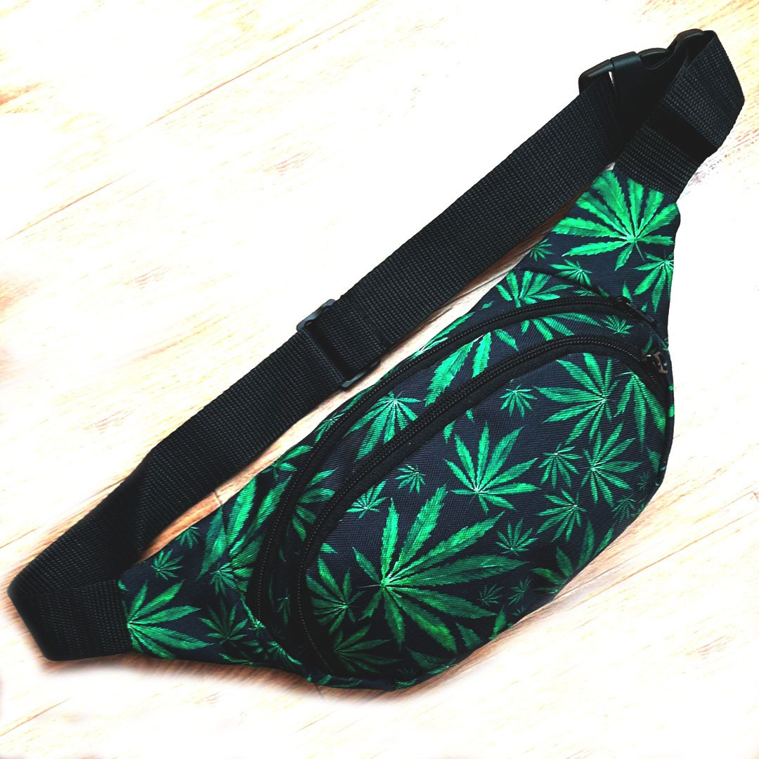

Поясная сумка, Бананка, барсетка конопля. Cannabis