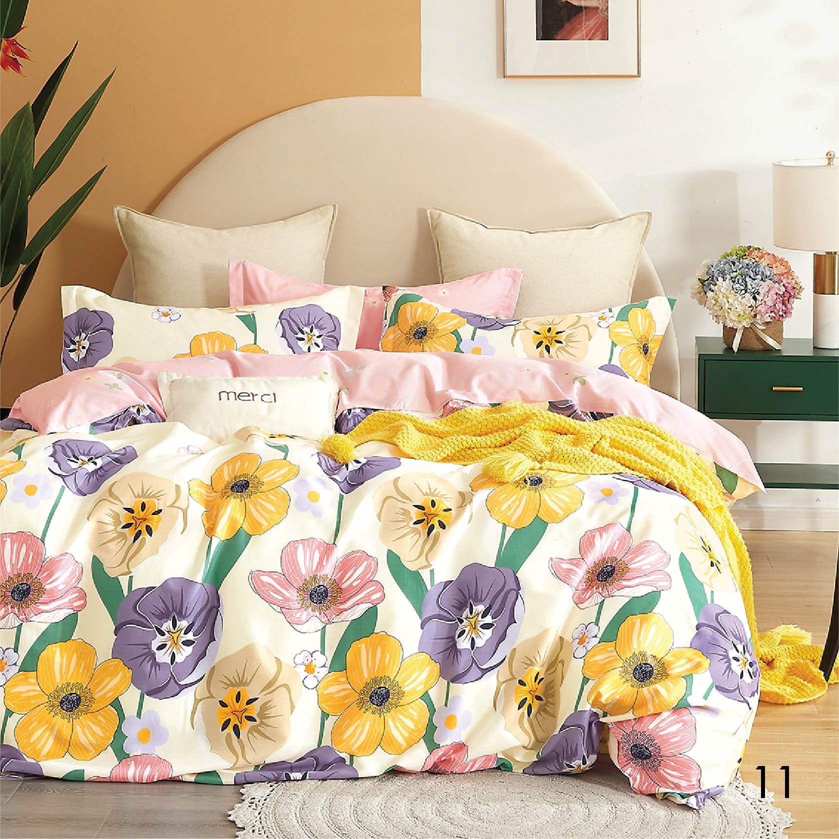 

Комплект постельного белья Isleep полуторный Сатин Twill 11