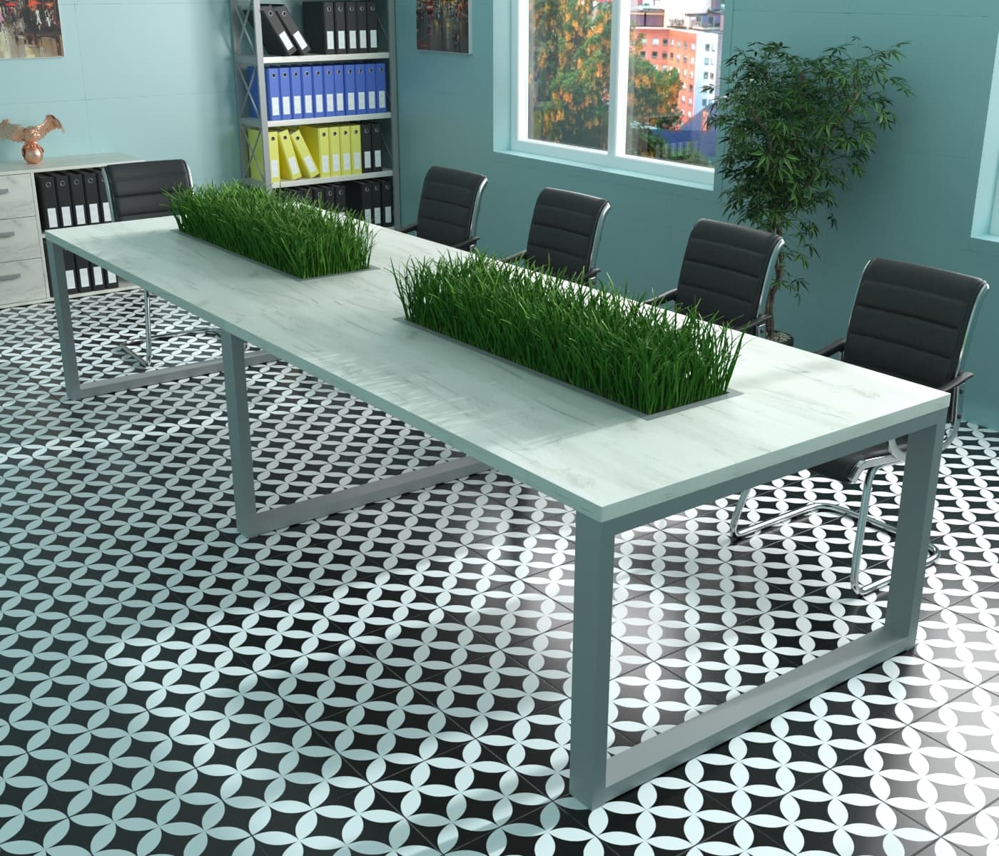 

Стол для переговоров Mister Loft Дрезден Green Line 120400