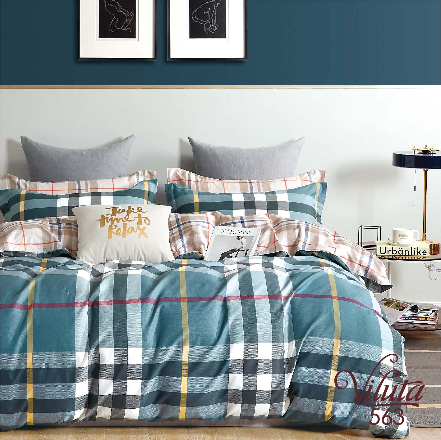 

Комплект постельного белья Вилюта Евро Сатин Twill 563