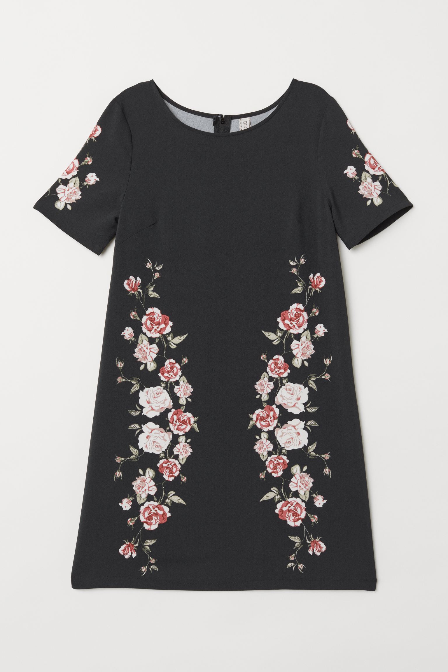 

Платье H&M 38 черный цветы 14126693618