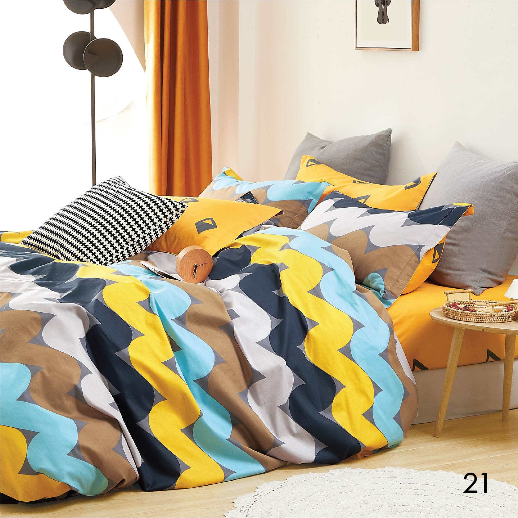 

Комплект постельного белья Isleep полуторный Сатин Twill 21