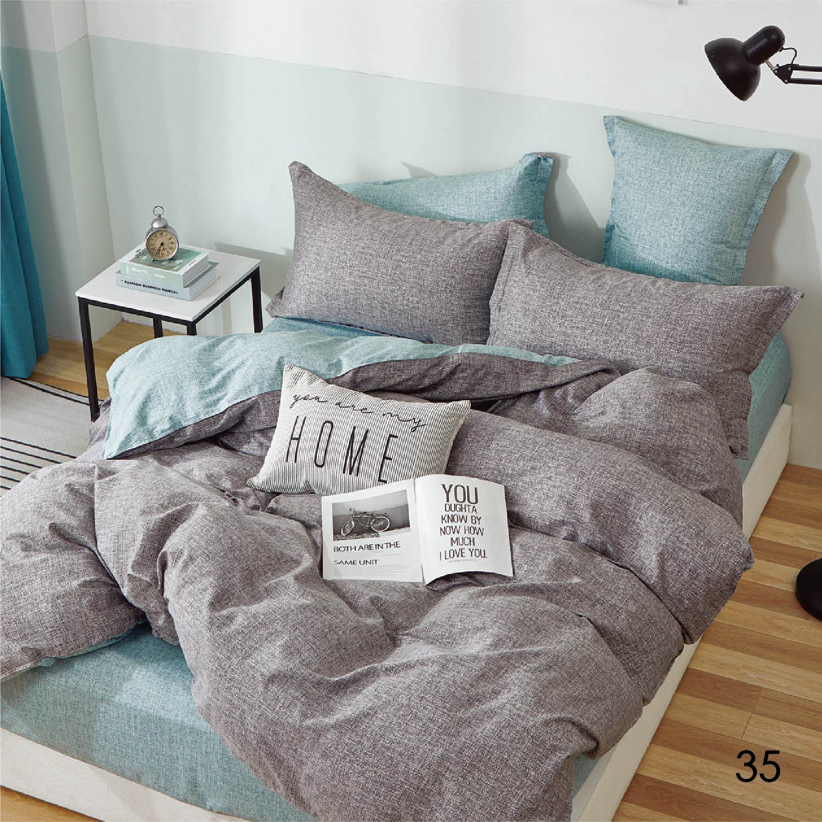 

Комплект постельного белья Isleep двуспальный Сатин Twill 35