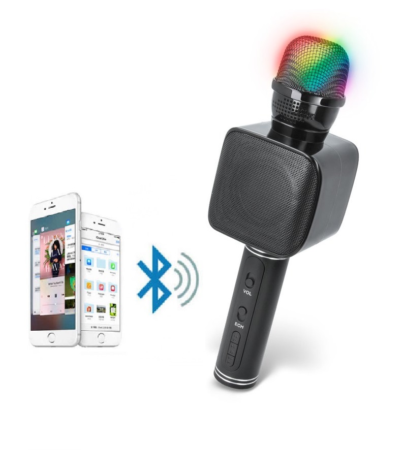 

БЕСПРОВОДНОЙ МИКРОФОН КАРАОКЕ MAGIC KARAOKE YS-68 NEW VERSION 2020, С БЕСПРОВОДНОЙ BLUETOOTH КОЛОНКОЙ BLACK