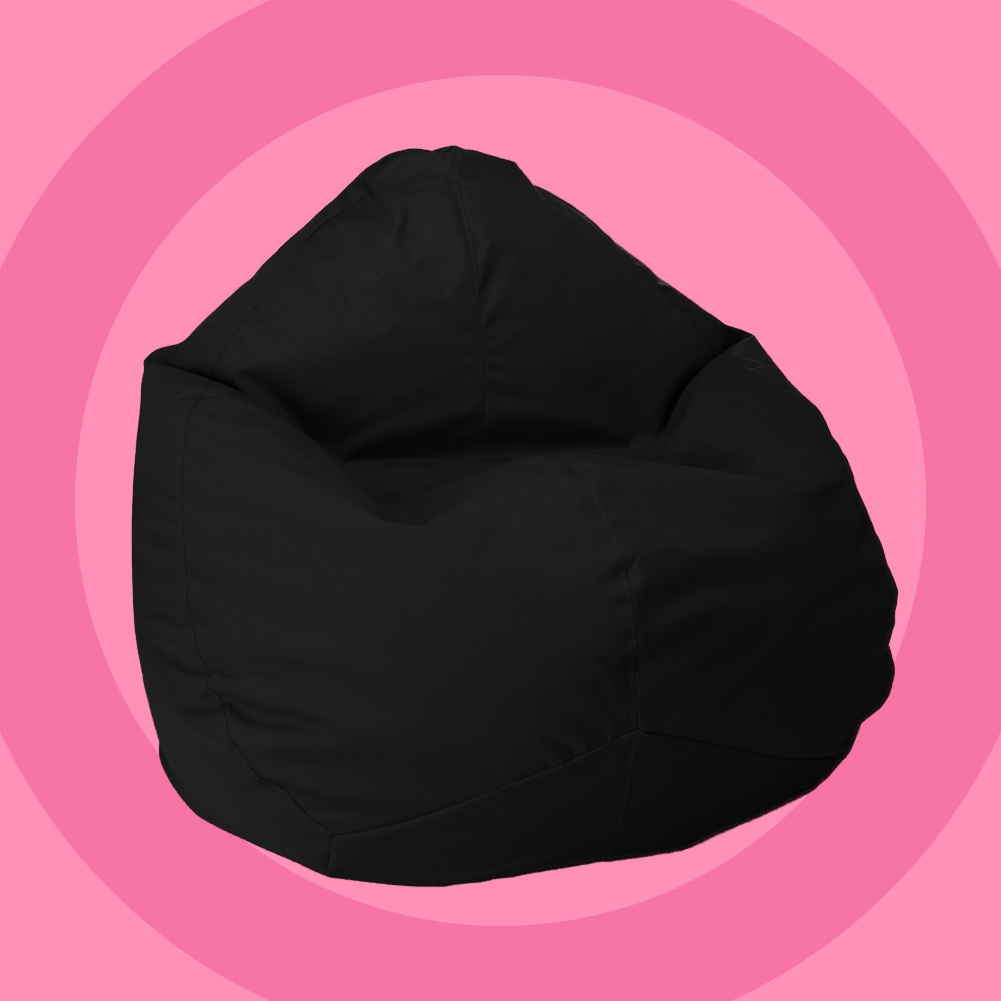 

Кресло мешок Груша Овал Softly Широкий XL 150x120 Черный Оксфорд 600 D PU