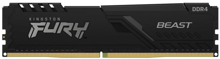 

Модуль памяти для компьютера DDR4 8GB 3000 MHz Fury Beast Black HyperX (KF430C15BB/8) Kingston FURY