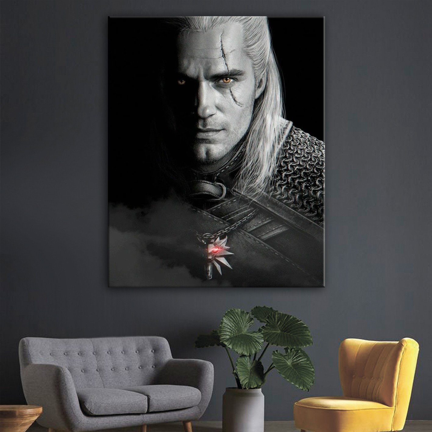 

Картина Геральт из Ривии Ведьмак 2 ,The Witcher 100x80 см (Код товара: id-051)