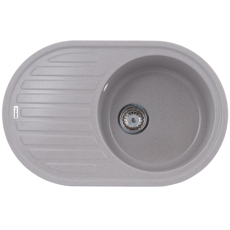 

Врезная кухонная мойка из камня Раковина для кухни ZERIX ZS-7750R-07 Marble + Сифон Гранит Мраморный цвет (ZX4558)