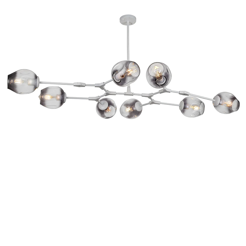 

Люстра молекула подвесная Levistella 752L7731-8 WH+BK белый + черный