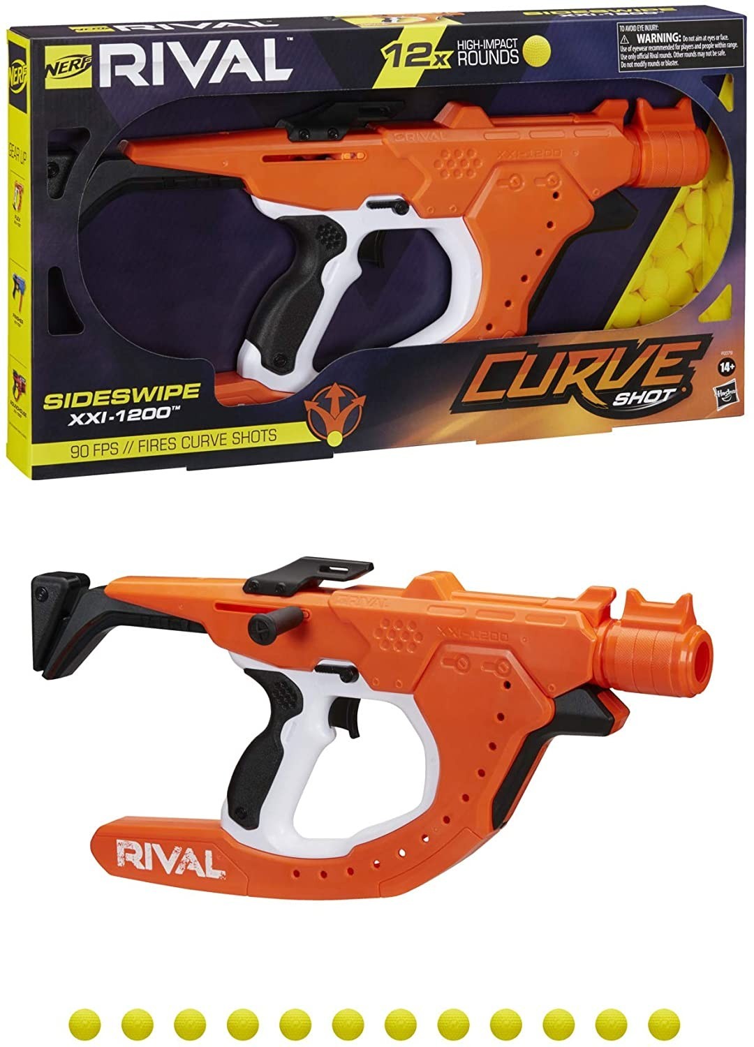 

Бластер Nerf Rival Curve Shot Sideswipe XXI-1200 (F0379)