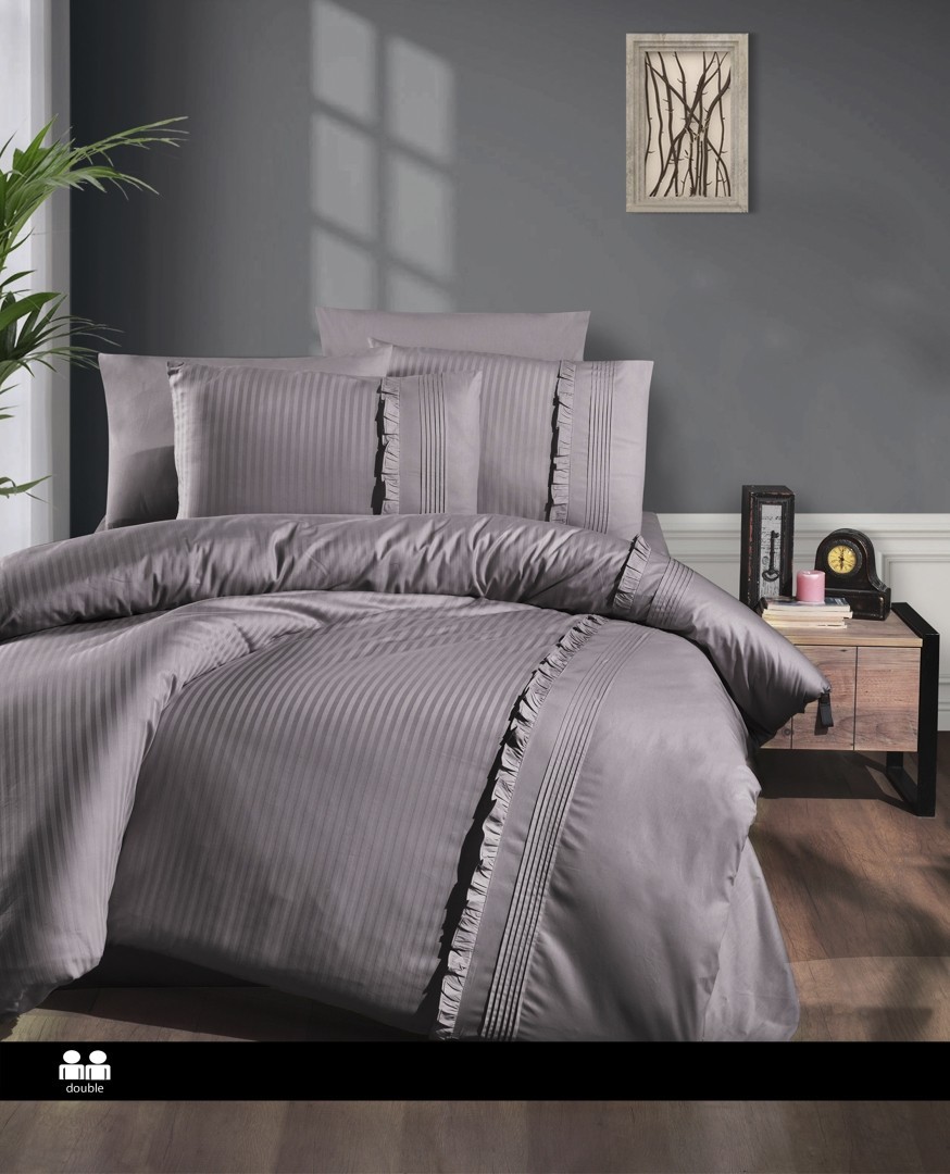 

Комплект постельного белья евро First Choice Ranforce Deluxe Sweetness Lilac 200х220 (RDLX 186)