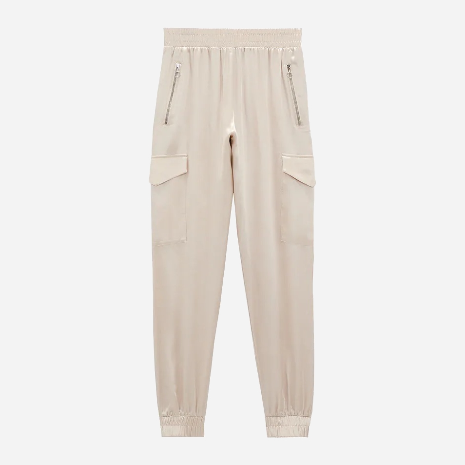 

Брюки Zara 1007-946239  Светло-бежевые, Брюки Zara 1007-946239 L Светло-бежевые