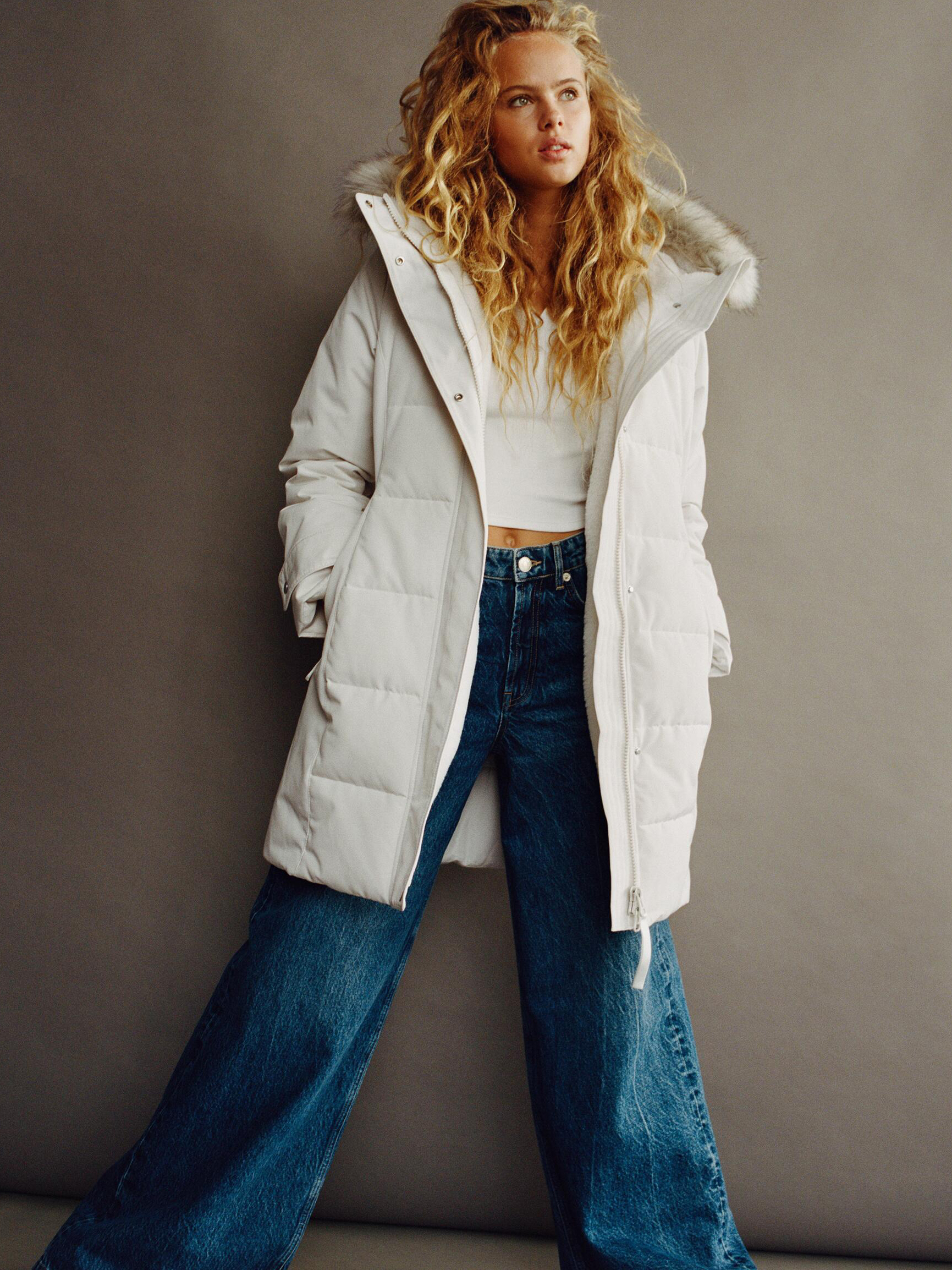 

Куртка Zara 1255-704-712  Белая, Куртка Zara 1255-704-712 S Белая