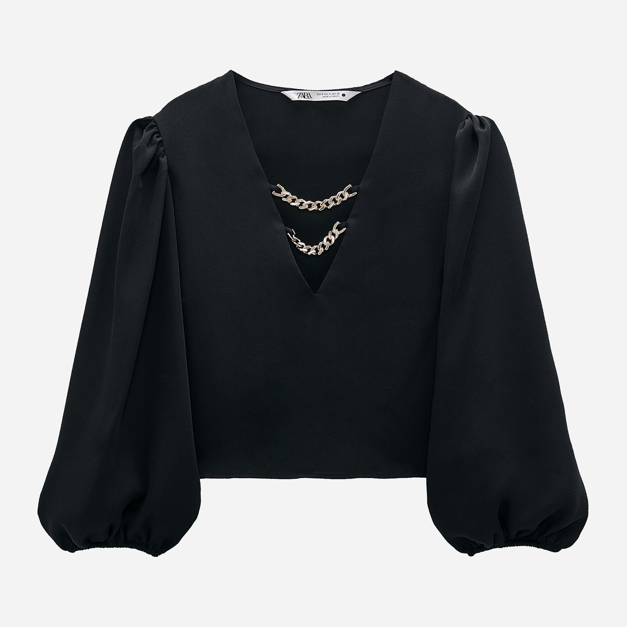 

Топ Zara 4437-293-800  Черный, Топ Zara 4437-293-800 M Черный