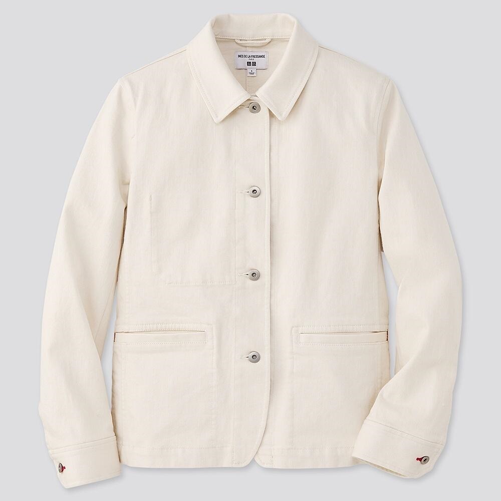 

Жакет Uniqlo джинсовый  белый, Жакет Uniqlo джинсовый S белый