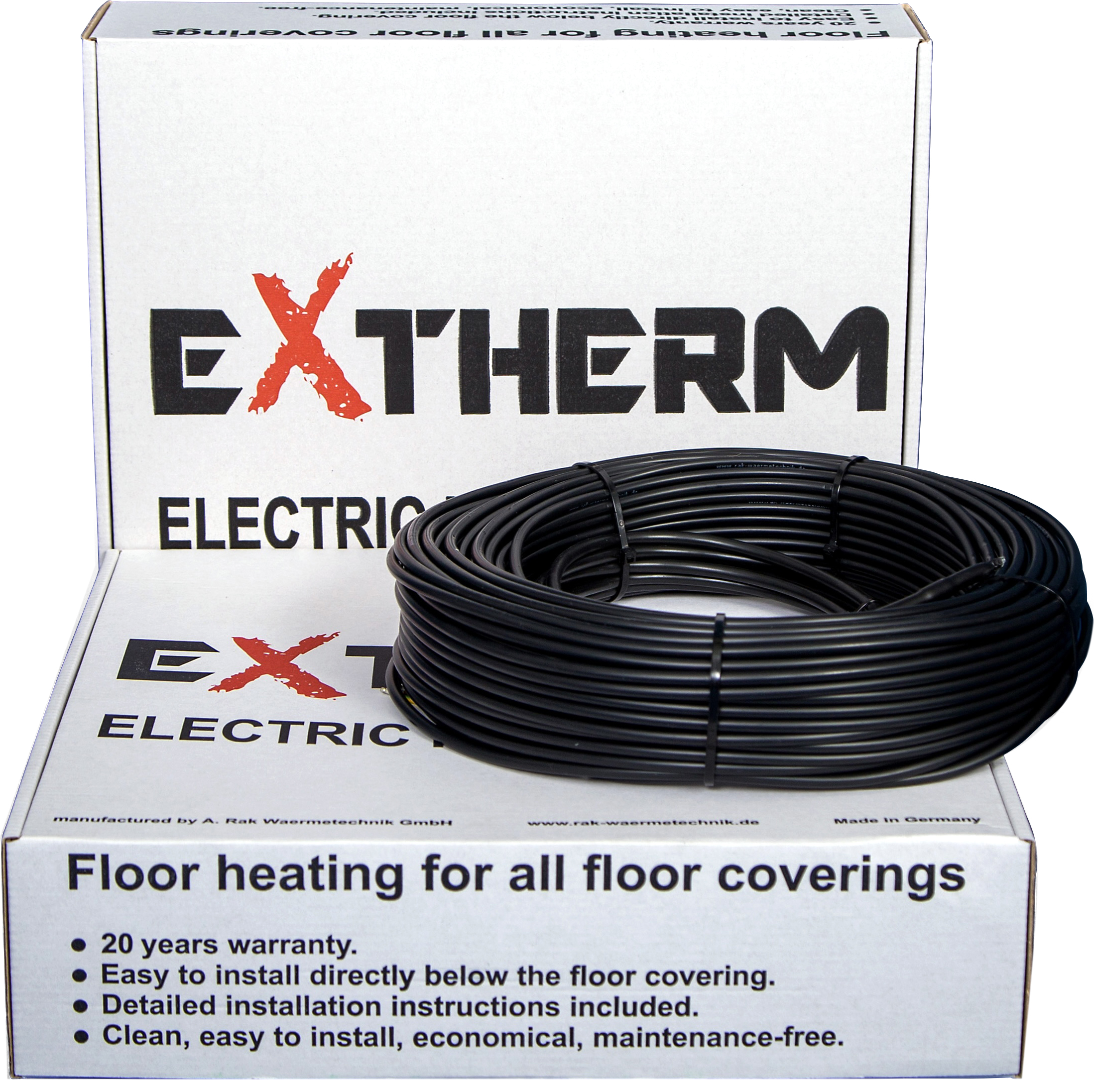 

Кабель нагревательный двужильный Extherm 200 Вт 50 м (ETС ECO 20-1000)