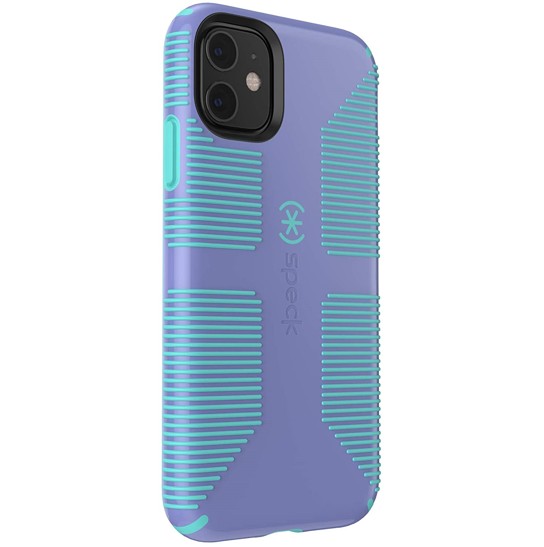 

Антибактериальный противоударный чехол бампер Speck CandyShell Grip Apple Iphone 11 6.1″ Wisteria Purple/Mykonos Blue