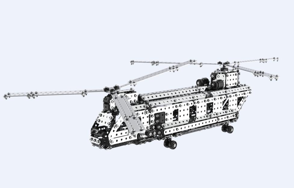 

Конструктор металлический Вертолет A-Toys SW-056 1413 деталей
