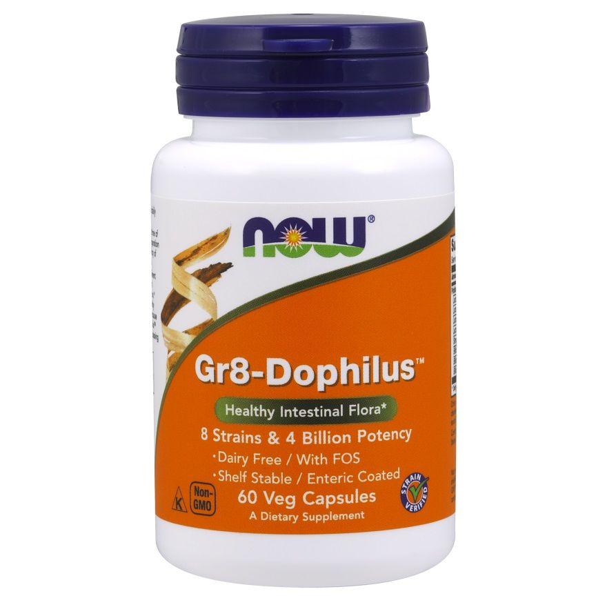 

Пробиотик NOW Foods Gr8-Dophilus 60 капсул