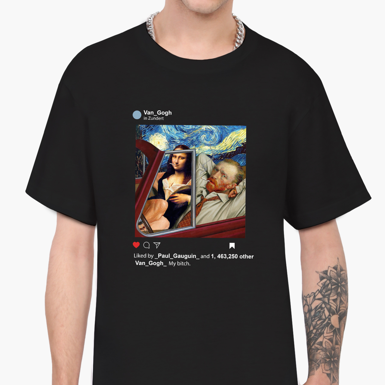 

Футболка мужская Винсент Ван Гог и Джоконда Инстаграм (Vincent van Gogh and La Gioconda Instagram) (9223-2952-1)  Черная, Футболка мужская Винсент Ван Гог и Джоконда Инстаграм (Vincent van Gogh and La Gioconda Instagram) (9223-2952-1) S Черная