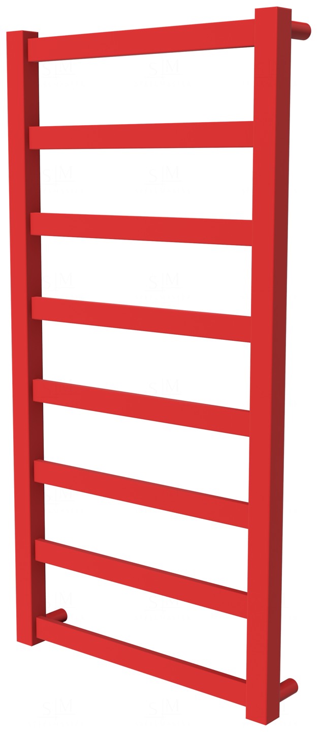 

Красный полотенцесушитель Extra 8 RAL3020 лесенка 850x430, red