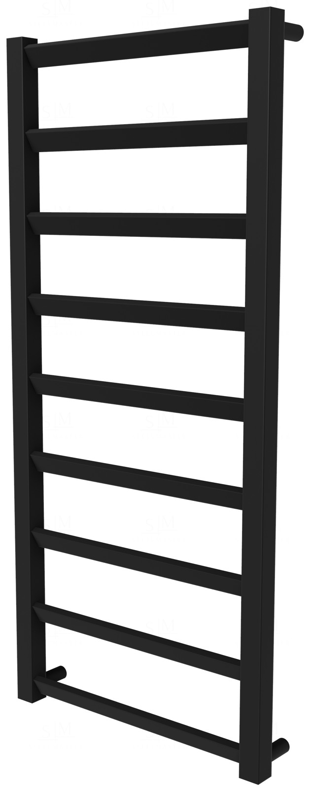 

Черная сушилка для полотенец Slide 9 RAL9005 лесенка 950x430, black