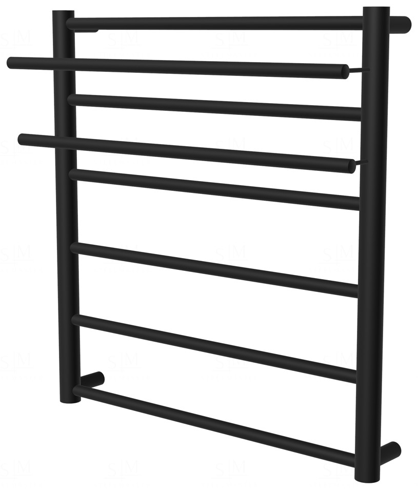 

Черный полотенцесушитель Elegant 6 RAL9005 лесенка 650x532, black
