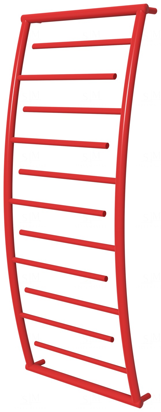 

Красная сушилка для полотенец Atlantica 11 RAL3020 лесенка 1250x532, red