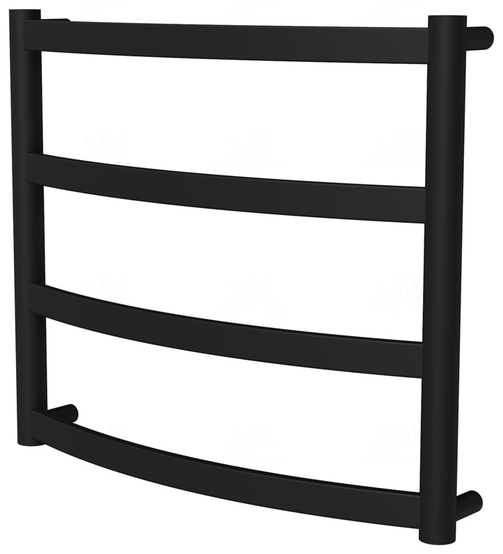 

Полотенцесушитель Maxima 4 черная RAL9005 лесенка 450x532, black