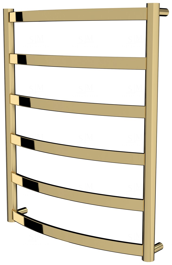 

Золотая полотенцесушилка Maxima 6 лесенка 650x532, gold