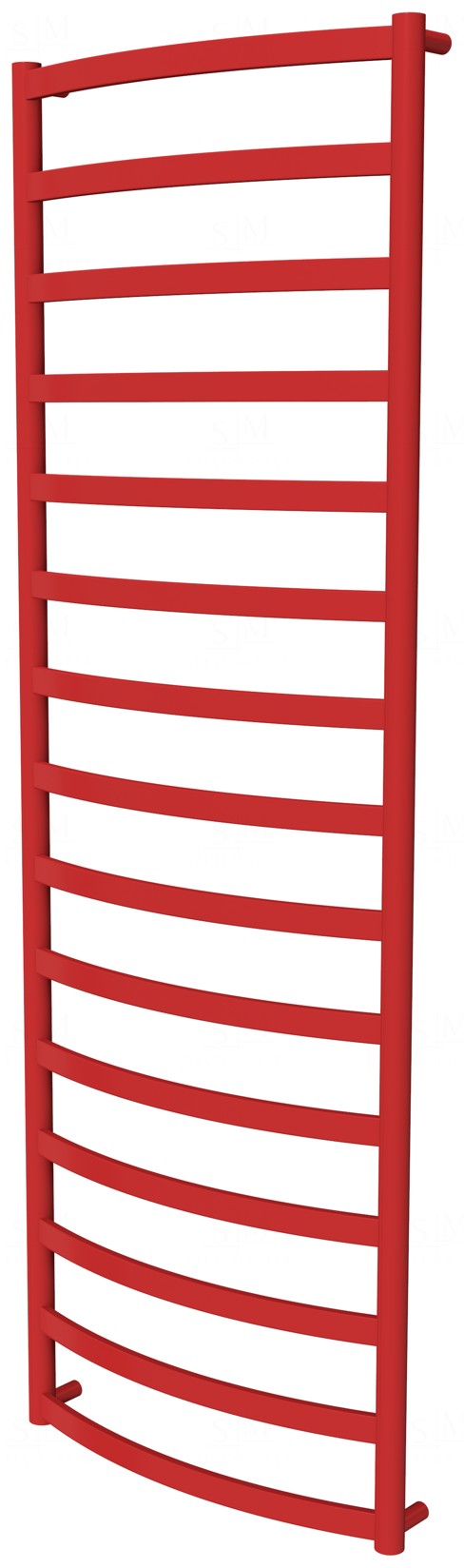 

Красная сушка для полотенец Maxima 15 RAL3020 лесенка 1550x532, red