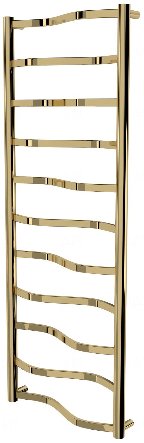 

Золотая сушилка для полотенец Lagoon 11 лесенка 1150x432, gold