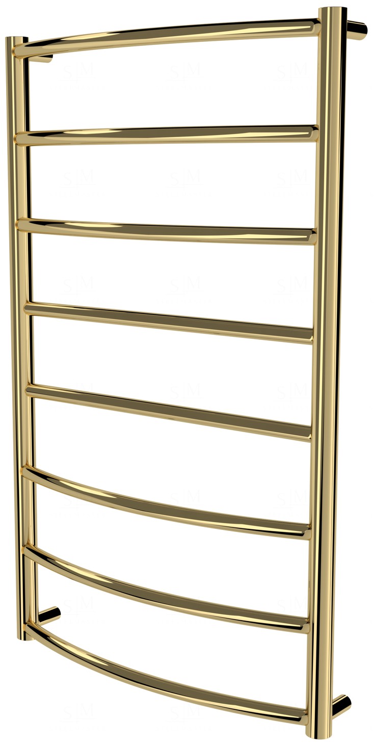 

Золотой полотенцесушитель Classic 8 лесенка 850x532, gold