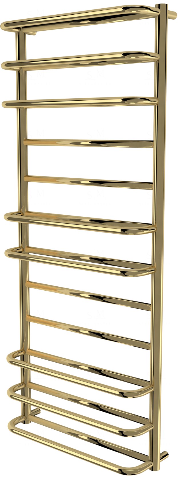 

Золотой полотенцесушитель Comfort 12 лесенка 1250x532, gold